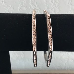 Chloe and Isabel Medina Hexagon Pave Bangle Set